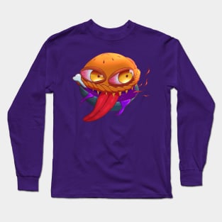 Monster Pie Halloween Cute Food Long Sleeve T-Shirt